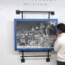 String artist Ben Koracevic creates some impressive works of art using just string and nails