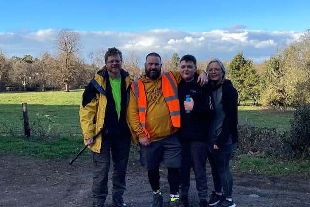 Rich has been walking with his friend, Peter and joined by his wife, Zoe and son, Jake