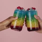 The Bar + Block rainbow cocktail is to celebrate Pride month in MK