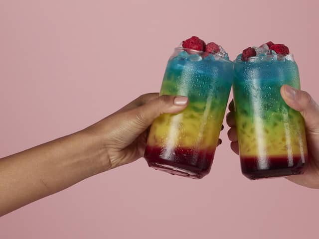 The Bar + Block rainbow cocktail is to celebrate Pride month in MK
