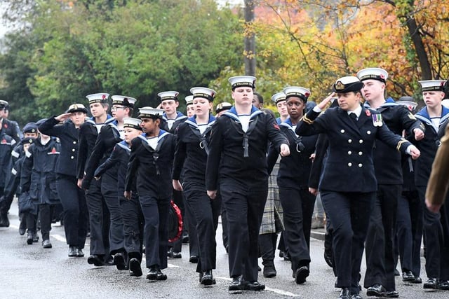 Cadets joined the parade