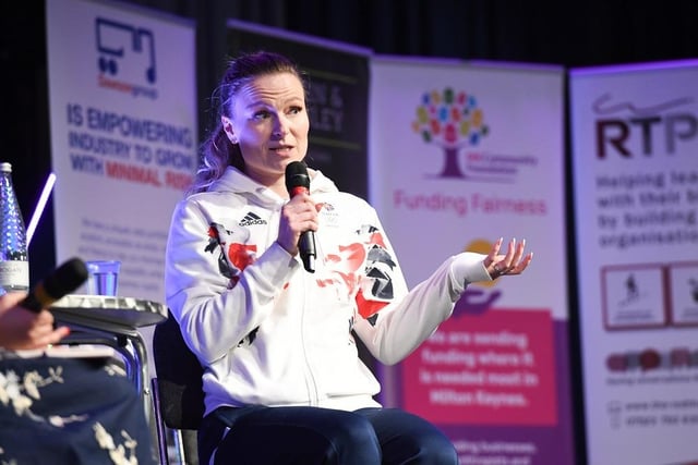 Team GB athlete and gold medal winning Olympian Hollie Pearne Webb was guest speaker at the event ahead of the Olympic Games this summer