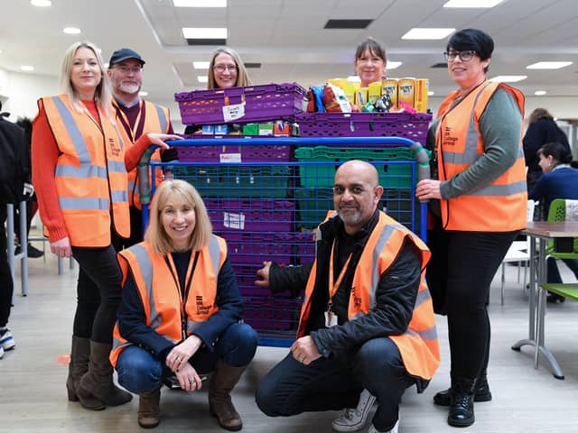 Students donated and distributed food to feed hungry families in MK