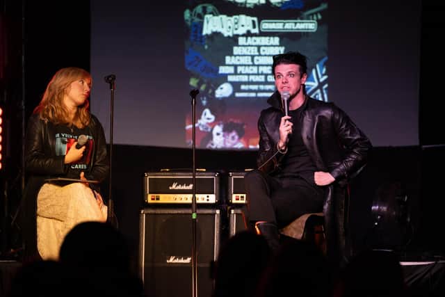Yungblud taking part in a Q&A with Radio X's Sarah Gosling at the Craufurd Arms in Milton Keynes on Tuesday, May 27. Photo by David Jackson.