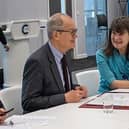 Science Minister Lord Patrick Vallance attended a roundtable event at Cranfield University which discussed the Oxford-Cambridge Corridor