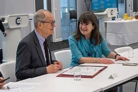 Science Minister Lord Patrick Vallance attended a roundtable event at Cranfield University which discussed the Oxford-Cambridge Corridor