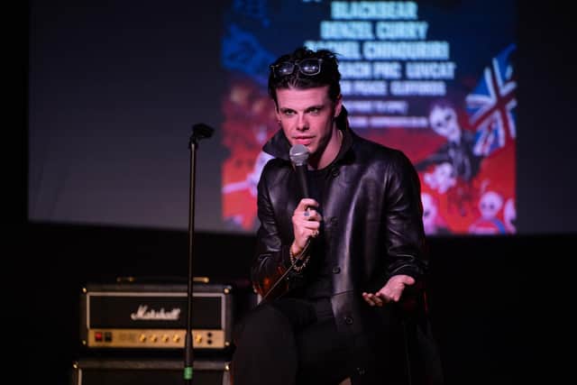 Yungblud taking part in a Q&A at the Craufurd Arms in Milton Keynes on Tuesday, May 27. Photo by David Jackson.