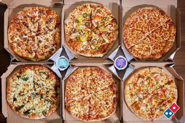Domino's Pizza in Milton Keynes gave away 7 tonnes of surplus food last year