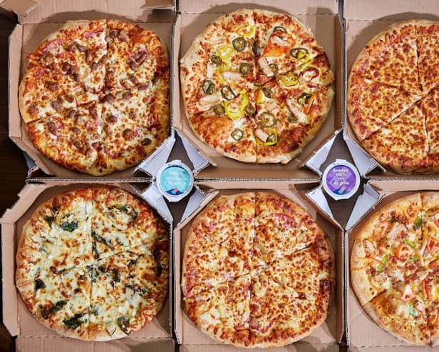 Domino's Pizza in Milton Keynes gave away 7 tonnes of surplus food last year