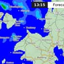A band of showers is set to travel eastwards and will reach Milton Keynes at around 1pm