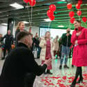 Debora Delcheva and Atanas Dimitrov at Luton airport