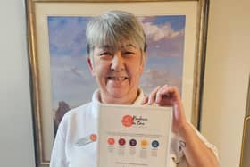 Suzanne Durrant with her Kindness in Care award
