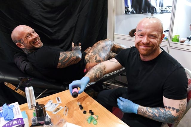 Happy to be tattooing
