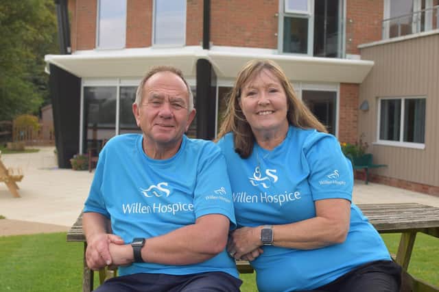John and Wendy Cunningham are taking on the challenge of walking from Land’s End to John O’Groats for charity