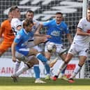 Action from MK Dons' 1-1 home draw with Notts County