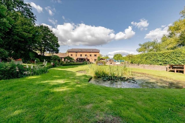 Situated on .75 of an acre, The Water Mill nestles in open countryside with landscaped gardens featuring swimming pool and pond