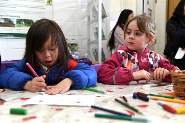 Children enjoyed free craft activities, (photo from Jane Russell)