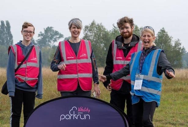 Gemma volunteering at parkrun