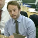 Milton Keynes North MP Chris Curtis challenges FirstPort's managing director during a Parliamentary committee session