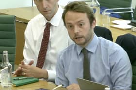 Milton Keynes North MP Chris Curtis challenges FirstPort's managing director during a Parliamentary committee session
