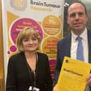 Sue Farrington Smith with Greg Smith MP at the launch of the inquiry report at Westminster