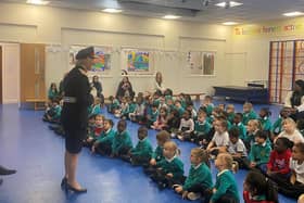 Countess Howe, Lord-Lieutenant of Buckinghamshire, presented the activity pack to The Willows School and Early Years Centre on Fishermead