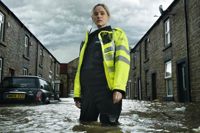 Sophie Rundle stars as police officer Jo Marshall in the new ITV drama After The Flood (Picture: Quay Street Productions/ITV)