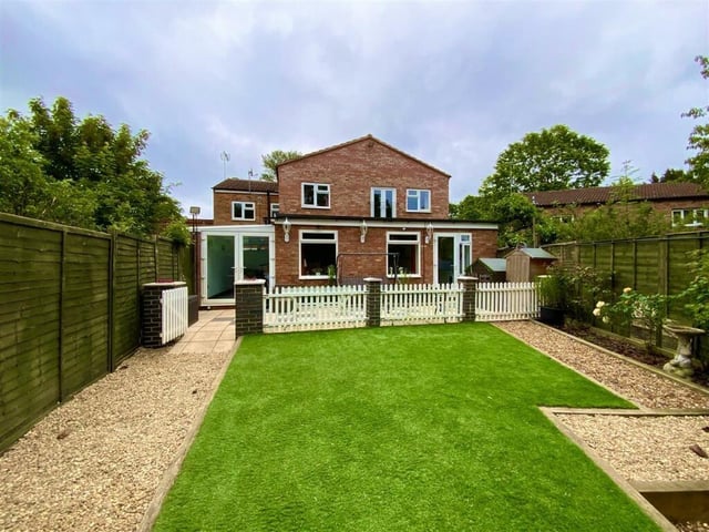 Rear view of the house