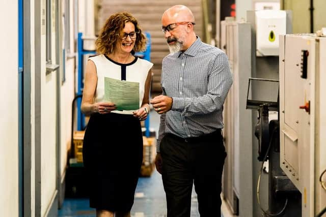 Steve & Nicky Matheron on the shop floor, leading the way.