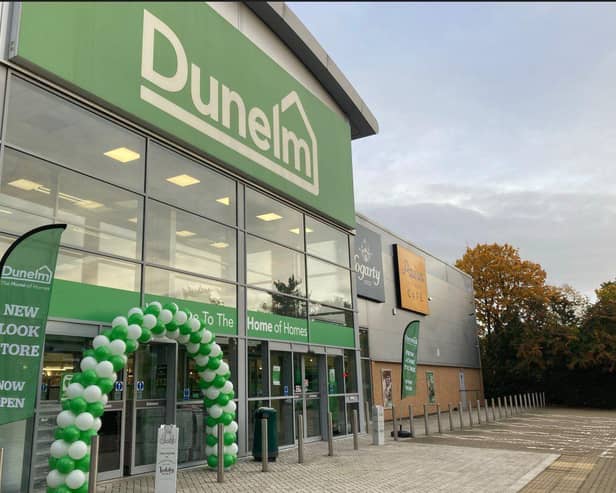 Dunelm re opens its doors in Milton Keynes.