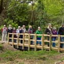 The new footbridge