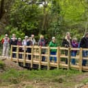 The new footbridge