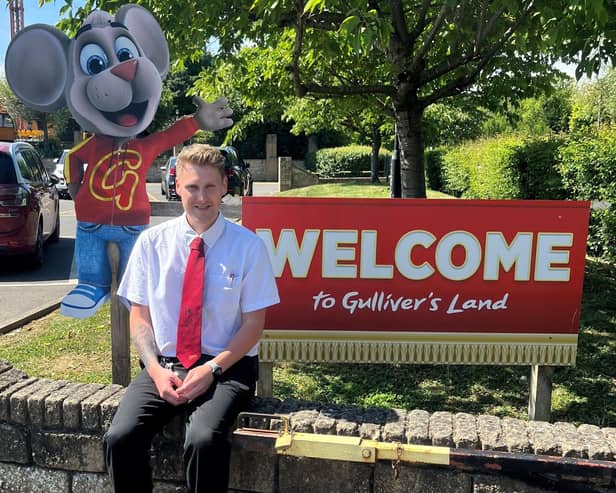 Aidan Hall, who started his career at Gulliver’s on the trainee management programme and a decade later is commercial manager at Gulliver’s Land in Milton Keynes.