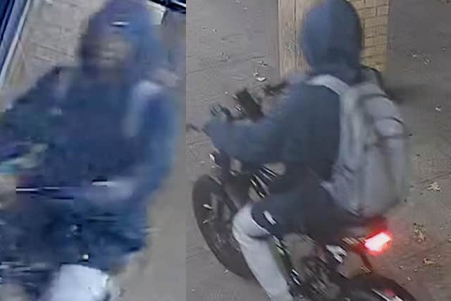 Police issued CCTV footage of a man they wished to speak to in connection with a rape and an attempted rape in Milton Keynes last month