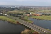 The bridge that spans Caldecotte Lake is a danger to low-flying swans, which are colliding with cars travelling along it
