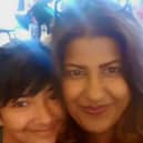 Dil, pictured with her daughter, now lives happily in Milton Keynes