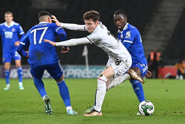 Always fighting a losing battle against a stern Leicester defence who gave up nothing