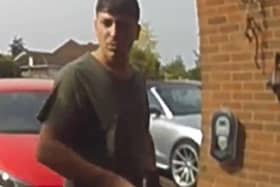 Police have released a CCTV image after a washing machine was stolen from outside a property in Furzton