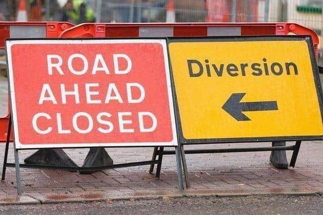Seven grid roads and 20 more minor roads will be closed for pothole repairs from next week
