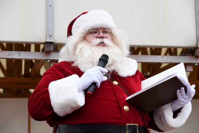 The real Santa calls the shots on the day. Photos: Jane Russell