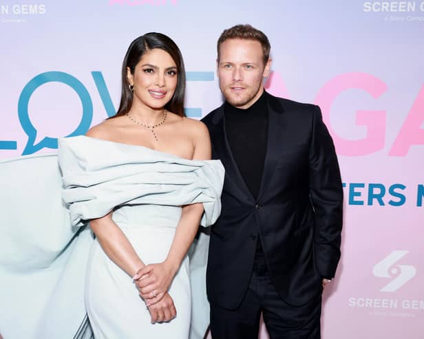 Priyanka Chopra Jonas and Sam Heughan star in Love Again at the Arc Cinema. Photo: Getty Images