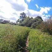 This is the 'path' residents currently have to use to exit on foot the Eaton Leys estate in Milton Keynes