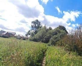 This is the 'path' residents currently have to use to exit on foot the Eaton Leys estate in Milton Keynes