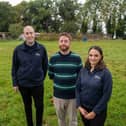 (left to right)Andrew Smith, Sales Executive at Taylor Wimpey East Midlands, Joshua Mayer, Assistant Principal at Potterspury Lodge School, Selina Kuddus, Customer Relations Manager at Taylor Wimpey East Midlands
