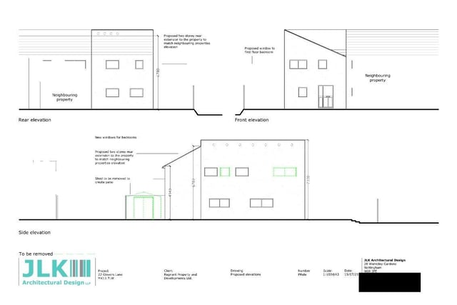 These are the plans for the four bed house