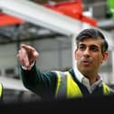 Prime Minister Rishi Sunak on a visit to Niftylift in Milton Keynes