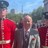 Volunteer Roger Brewer was honoured at a Royal Garden Party at Buckingham Palace