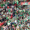 Newport Pagnell Town supporters at Wembley