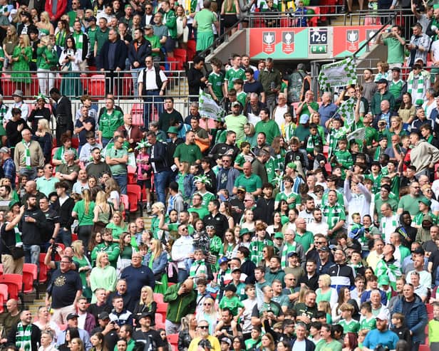 Newport Pagnell Town supporters at Wembley