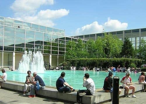 So many people will remember this pool and fountain in Milton Keynes